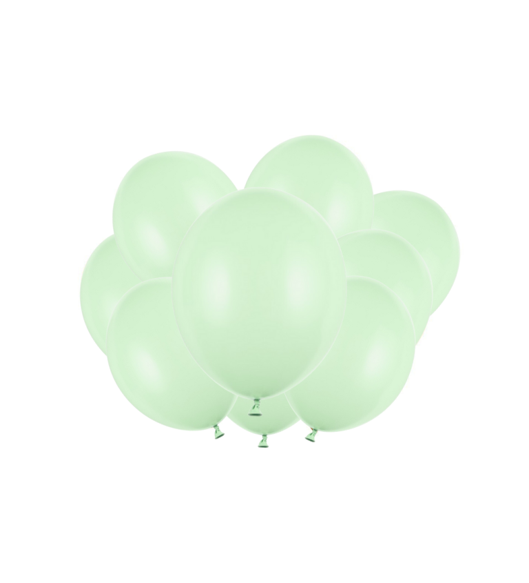 Latexové balóniky strong pastelové pistáciové 30 cm 10 ks