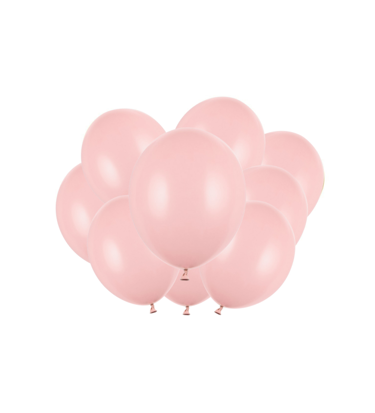 Latexové balóniky strong pastelové baby pink 10 ks