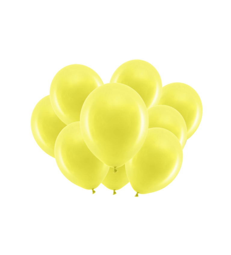Latexové balóniky pastelové žlté 30 cm 10 ks