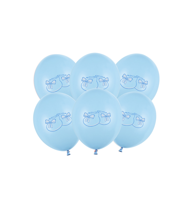 Latexové balóniky strong pastelové baby boy 6 ks