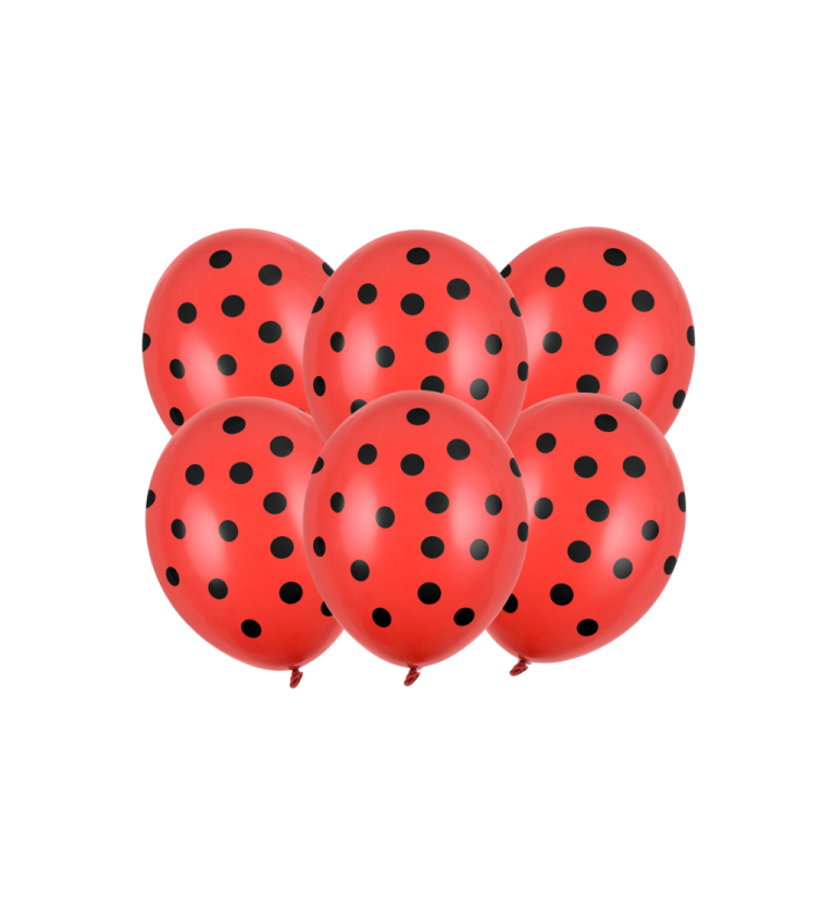 Latexové balóniky strong pastelové červené 30 cm 6 ks