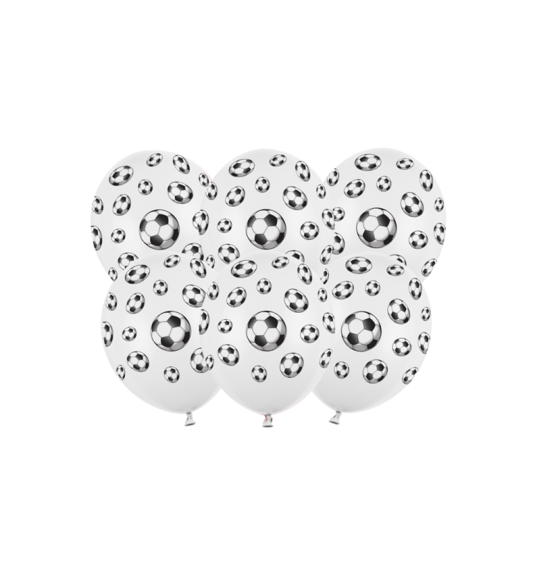 Latexové balóniky strong pastelové futbal 6 ks