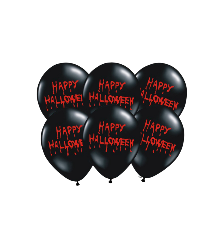 Latexové balóniky strong pastelové Happy Halloween 30 cm 6 ks
