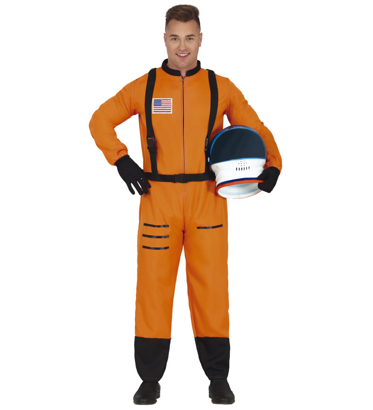 Pánsky kostým Oranžový astronaut