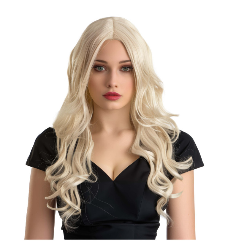 Dámská parochňa - vlnitá Hollywood, blond