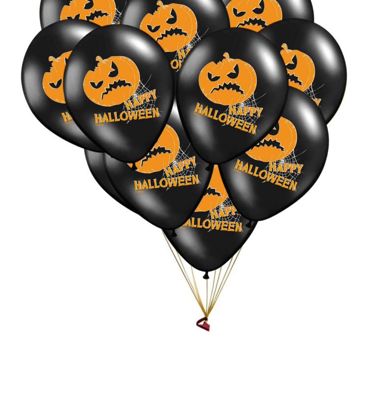 Latexové balóniky strong pastelové Happy Halloween 30 cm 50 ks