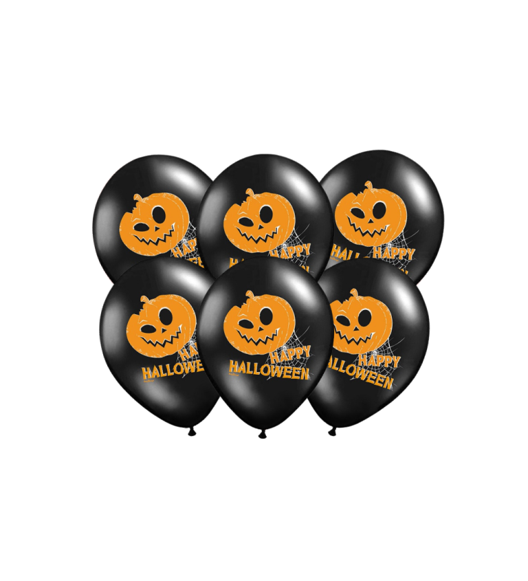 Latexové balóniky 30 cm Halloween, 6 ks