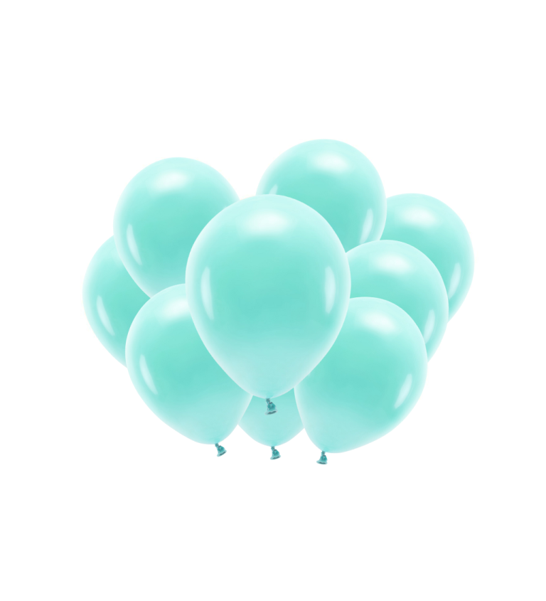 Latexové balóniky eco pastelové mentolové 30 cm 10 ks