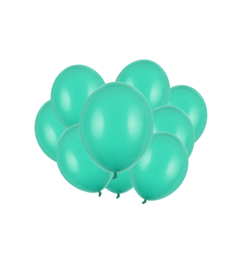 EKO Latexové balóniky 30 cm mentolovo zelené, 10 ks
