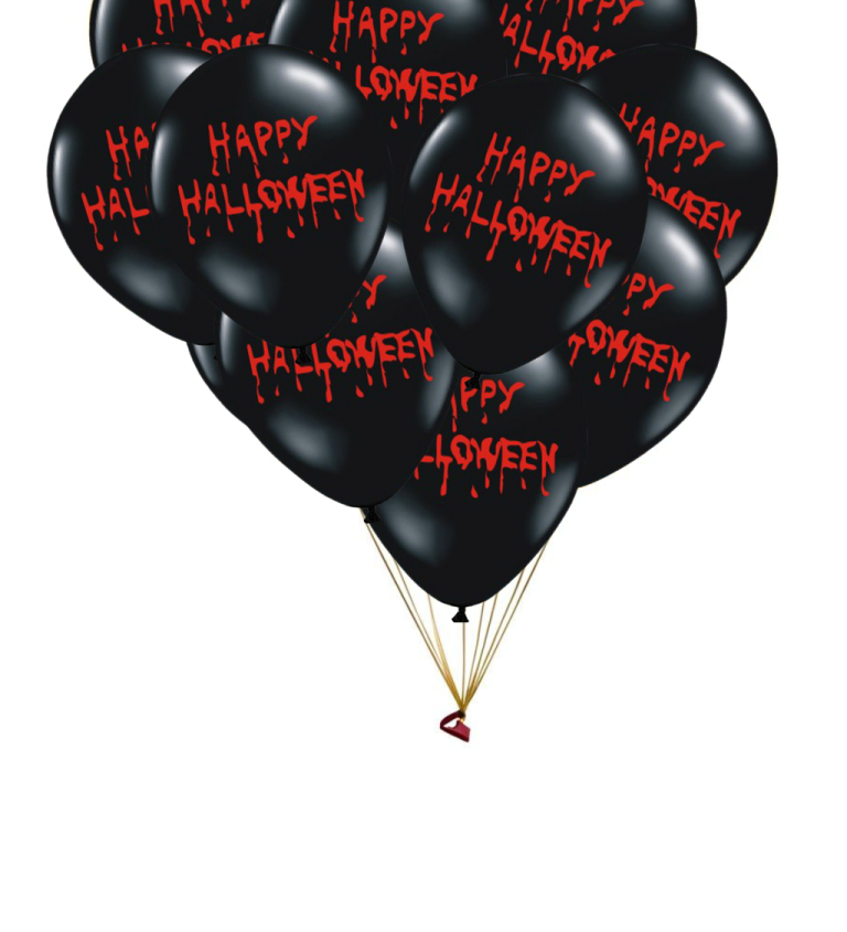 Latexové balóniky strong pastelové Happy Halloween 50 ks
