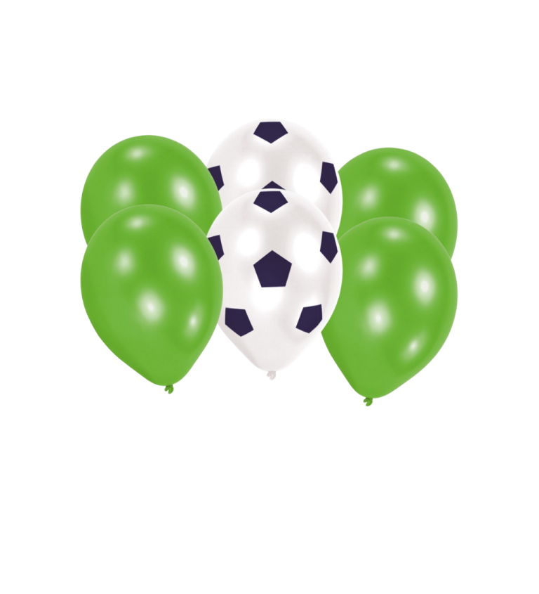 Latexová sada futbalová mix 30 cm 6 ks