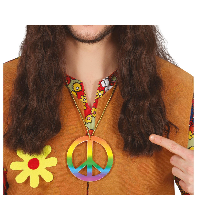 Farebný hippie náhrdelník