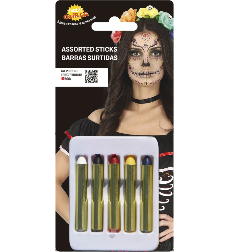 Farebná make-up sada v ceruzkách