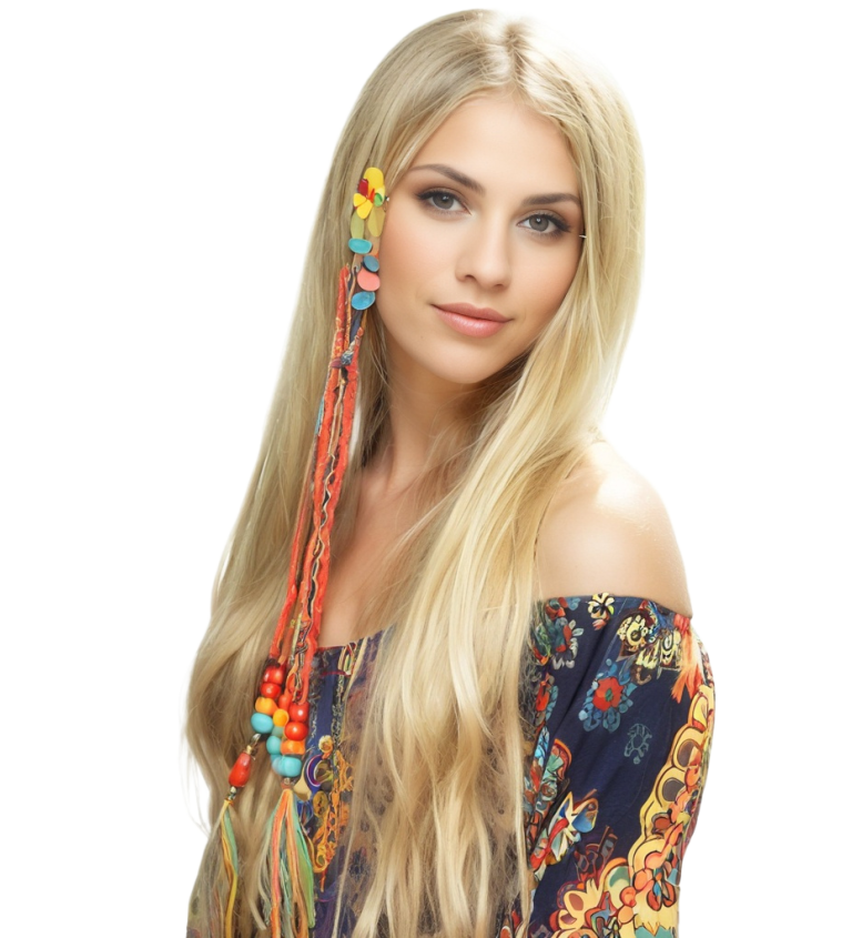 Dámska parochňa - hippie 80s