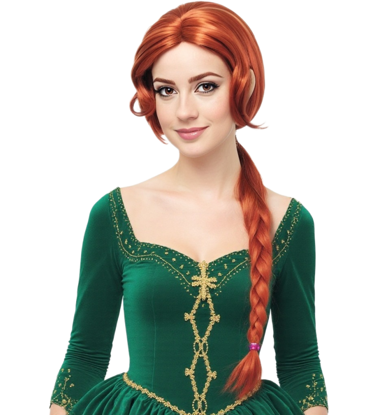 Dámska rozprávková parochňa - zelená princezná