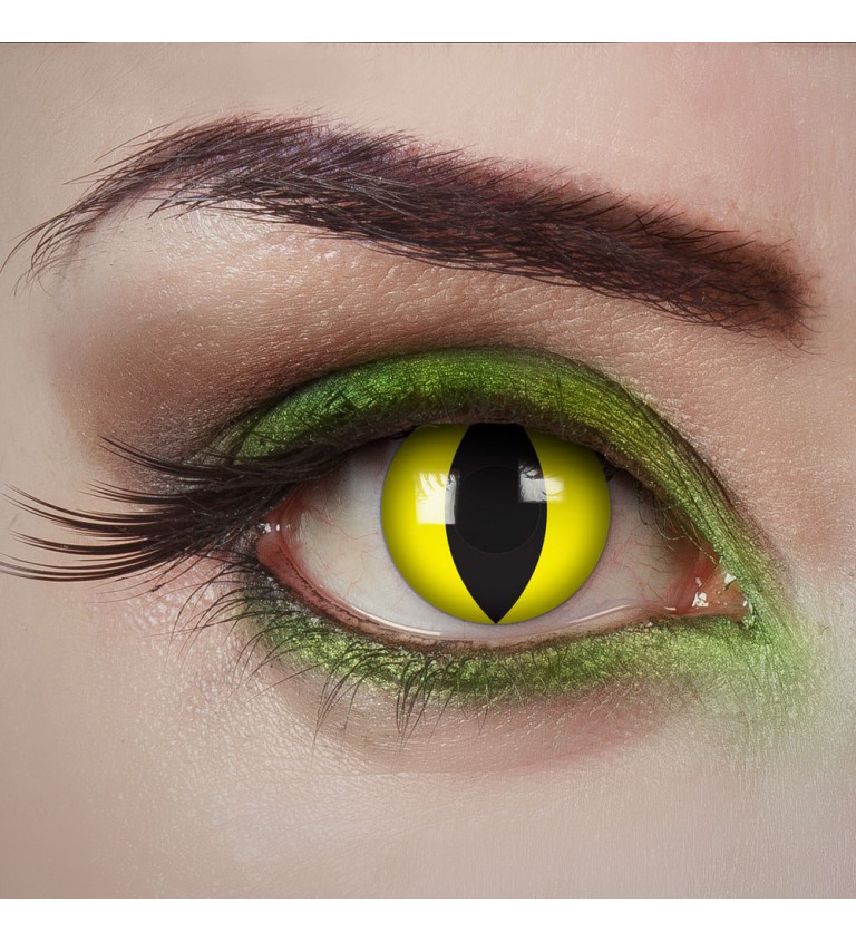 Kontaktné šošovky Glowing Wildcat – jednodňové