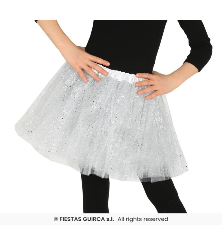 Biela tutu sukne pre deti