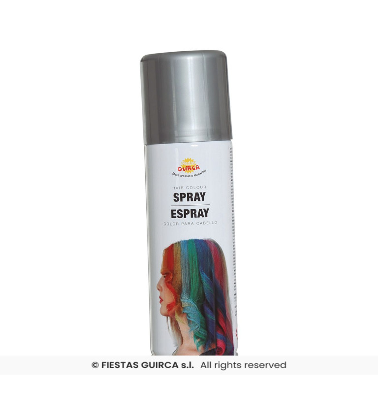 Strieborný vlasový sprej