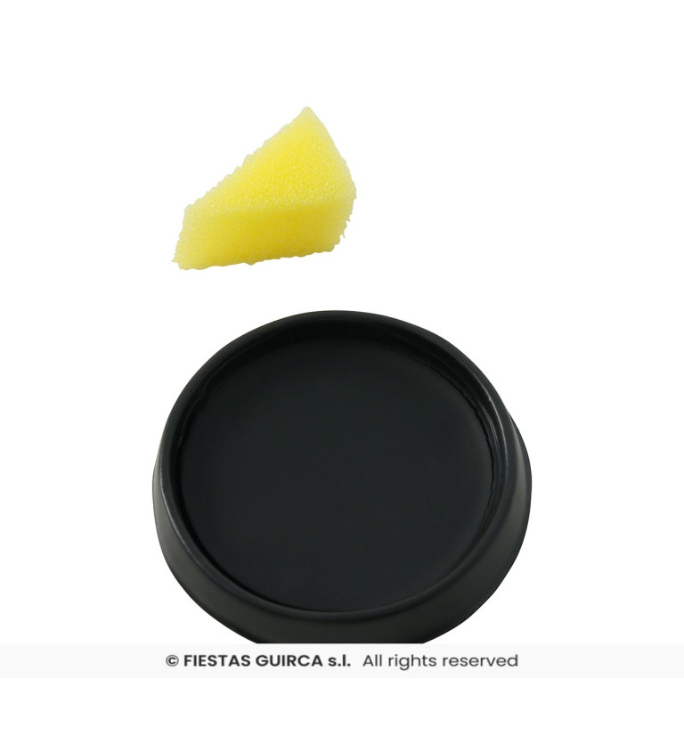 Čierny make-up s hubkou