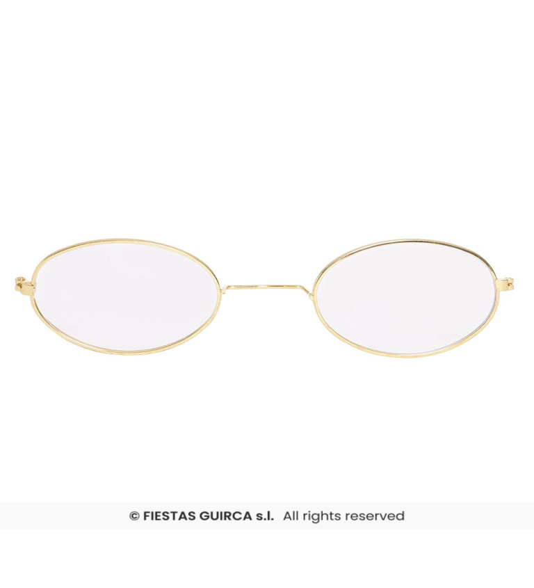 Zlaté oválne okuliare