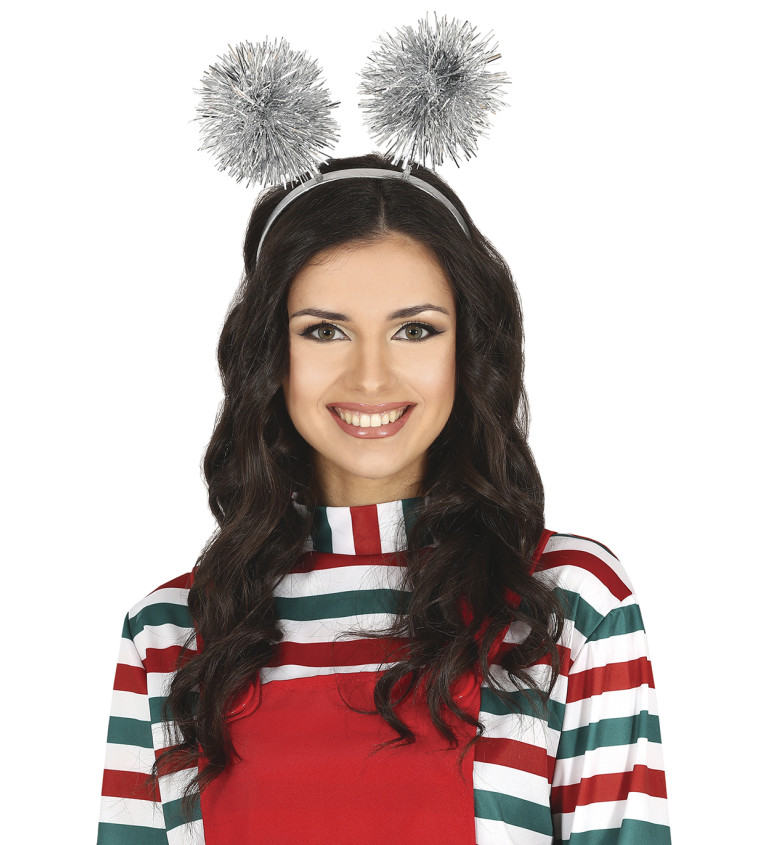 Party čelenka so striebornými strapcami