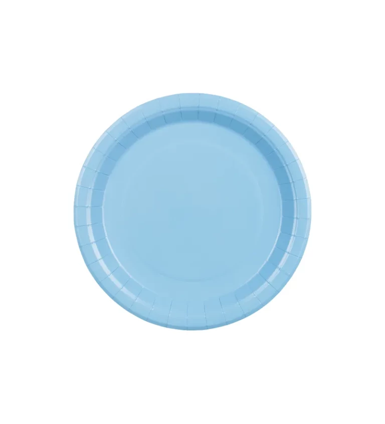 Svetlomodré tanieriky - 6 ks