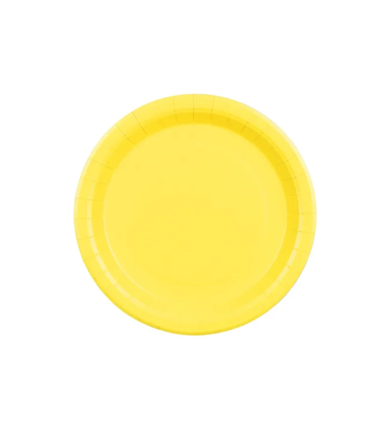 Žlté tanieriky - 6 ks