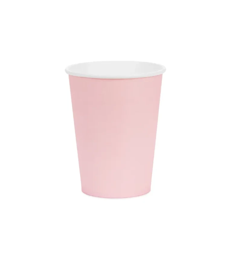 Svetloružové tégliky - 6 ks