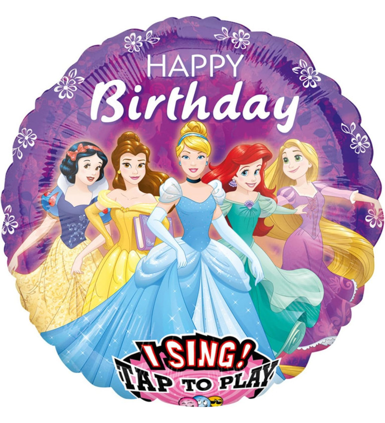Spievajúci balón - Disney princezné