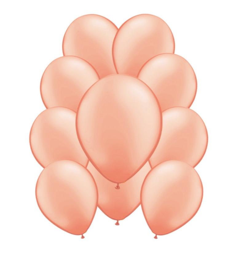 Latexové balóniky metalické - Ružové zlato