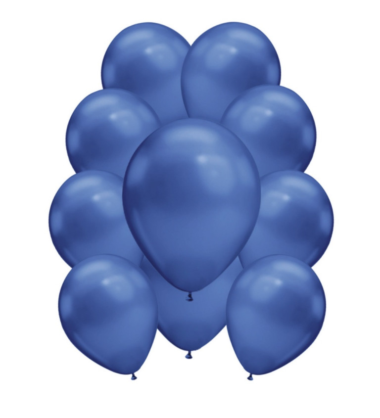 Chrómové latexové balóniky - Modré