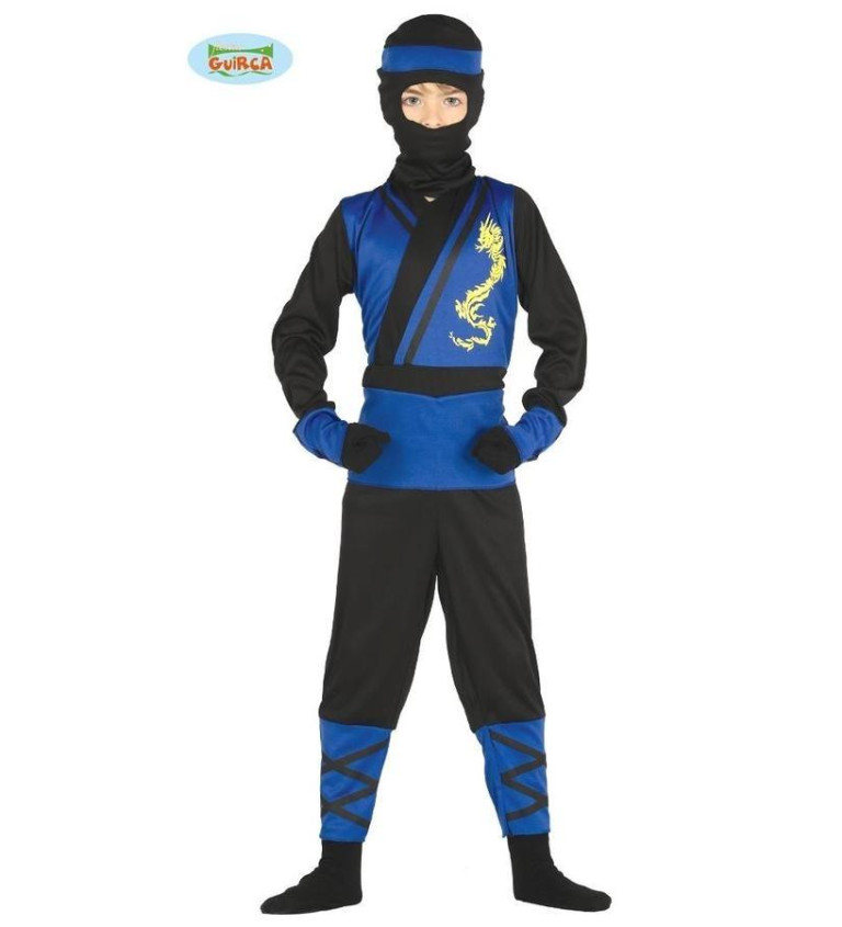Detský kostým Ninja modrý bojovník