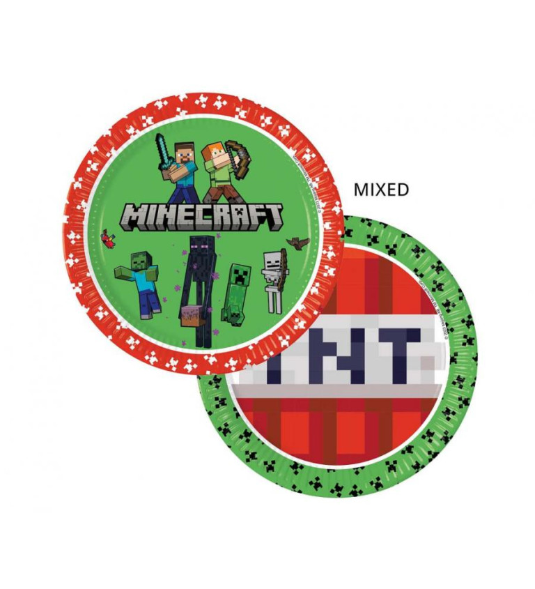 Minecraft taniere – sada 8 ks mix motívov