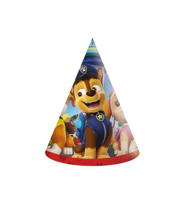 Papierové čiapky Paw Patrol - 6 ks