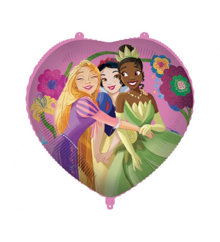 Fóliový balónik srdca: Disney Princess