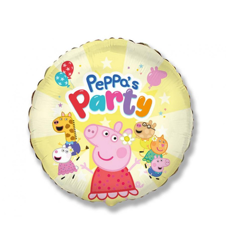 Peppa Pig párty - fóliový balónik 45 cm