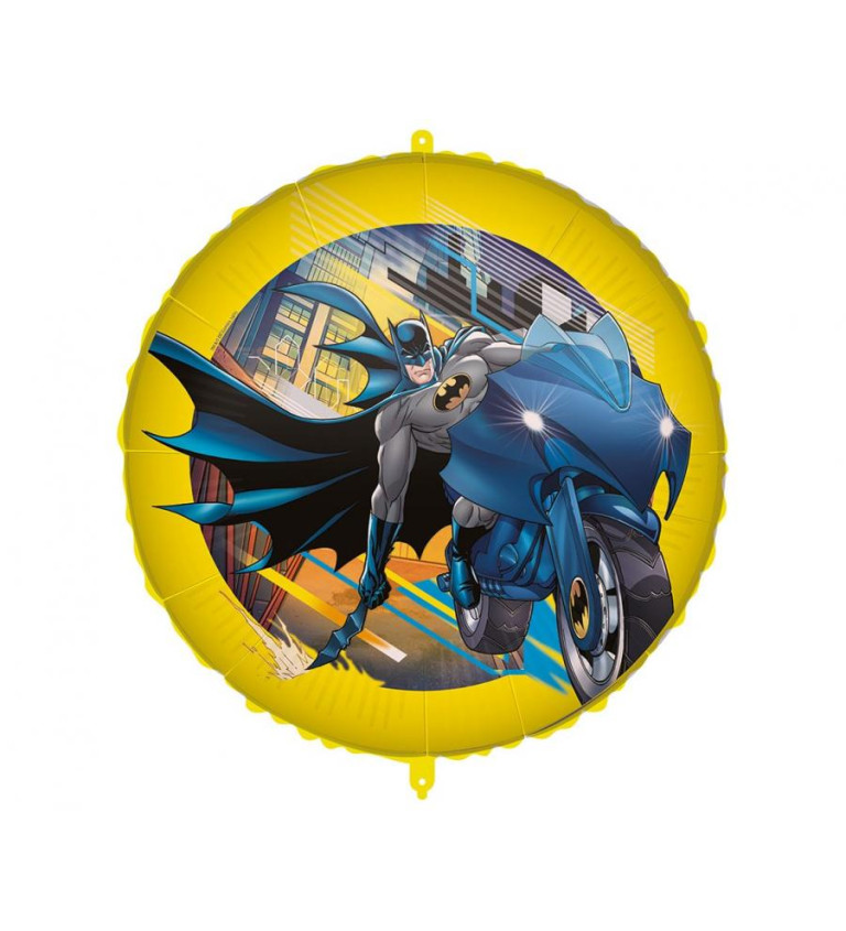 Batman – fóliový balónik s Batmotocyklom