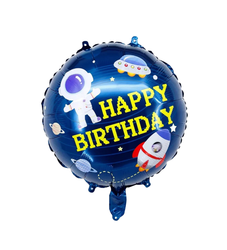 Balónik Happy Birthday – vesmír